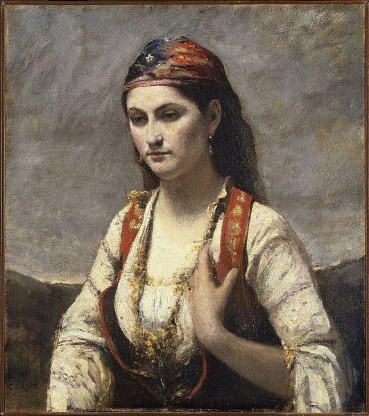 Jean-Baptiste Camille Corot Young Woman of Albano China oil painting art